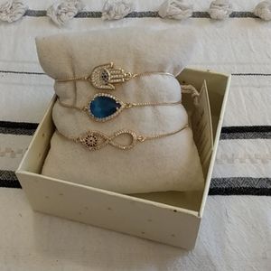 New Eye Candy Bracelet Hamsa and Infinity Beautiful and  Gift Boxed